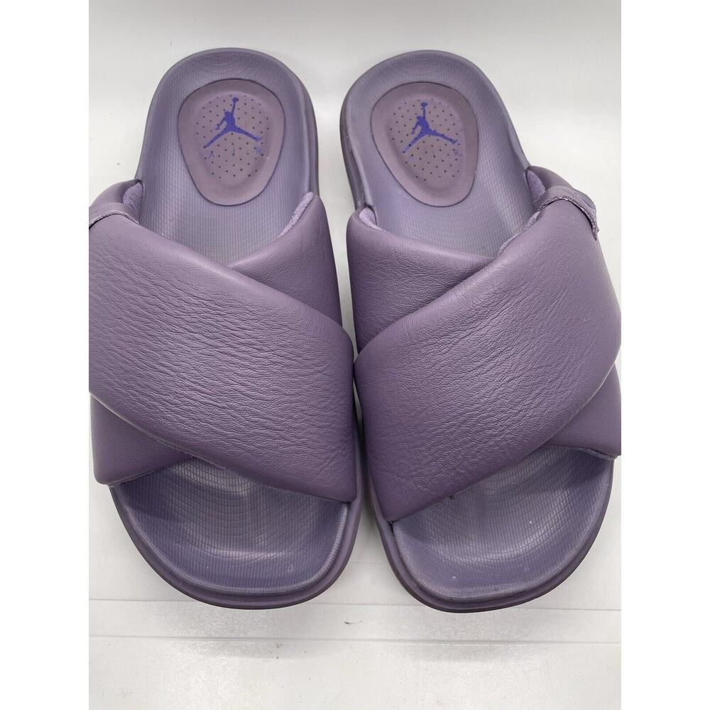 Nike Lavender Cross-Strap Slide Sandals Jordan sandal